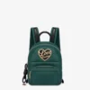Quilted nylon small backpack