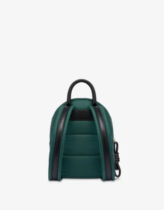 Quilted nylon small backpack