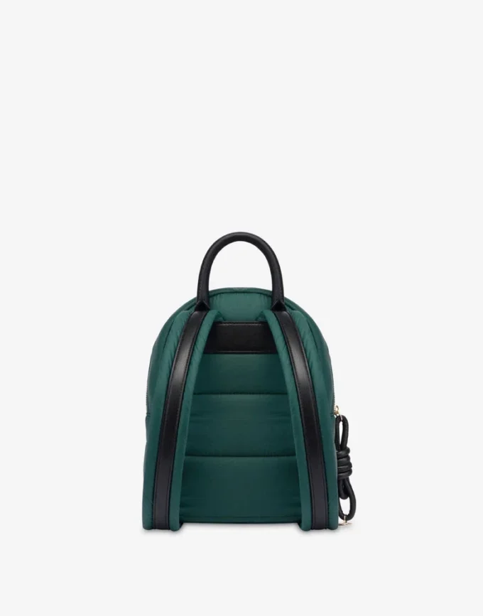 Quilted nylon small backpack