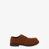Quilted suede derby
