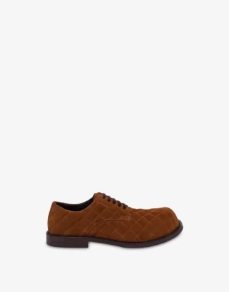 Quilted suede derby Quilted suede derby