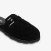 Quilted suede sabot