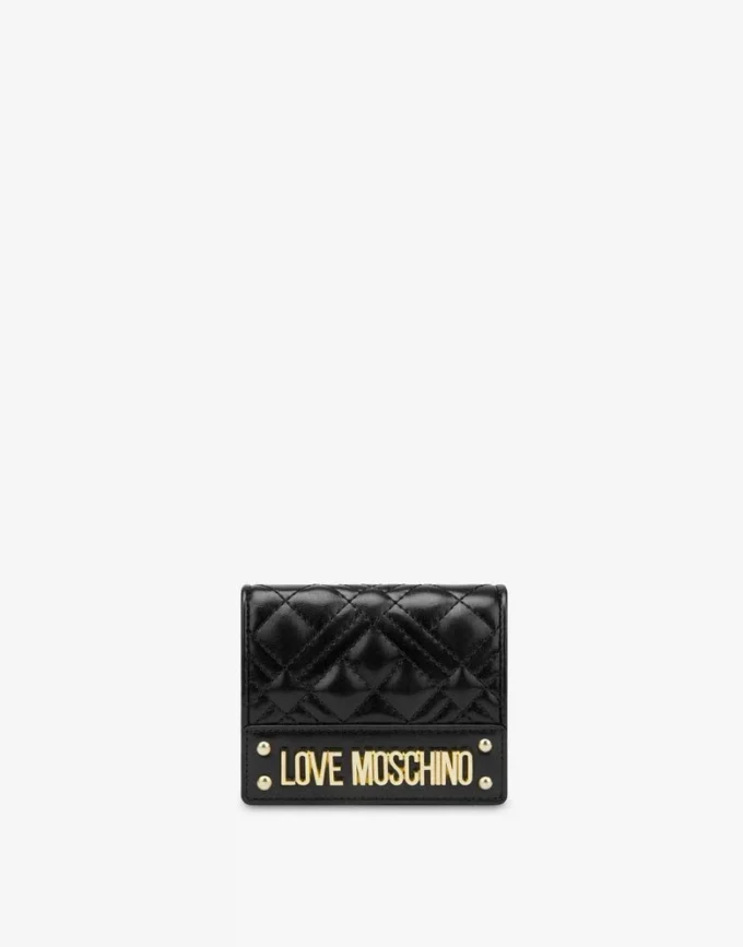 Quilted wallet with logo Quilted wallet with logo