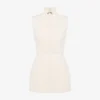 Raw cotton canvas dress