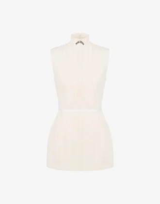 Raw cotton canvas dress
