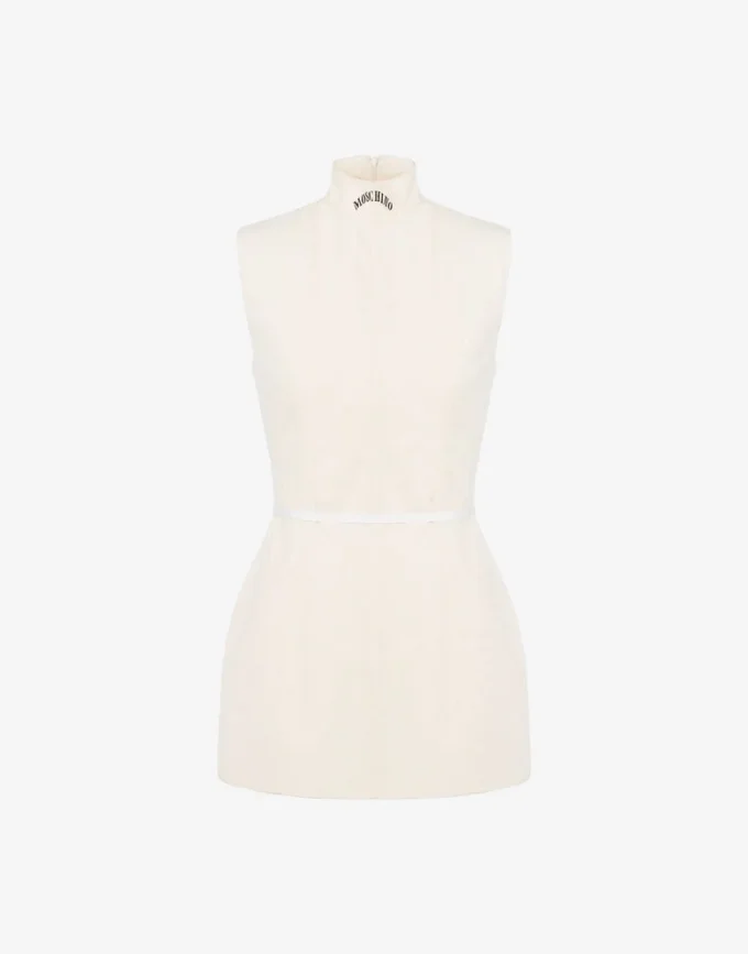 Raw cotton canvas dress
