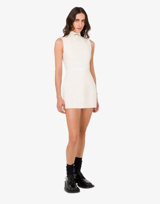 Raw cotton canvas dress