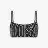 Rubber Logo Bandeau Bikini Top