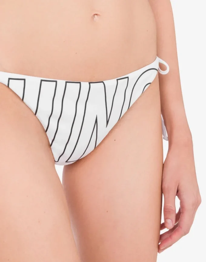 Rubber Logo Swim Briefs with Laces