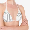 Rubber Logo Triangle Bikini Top