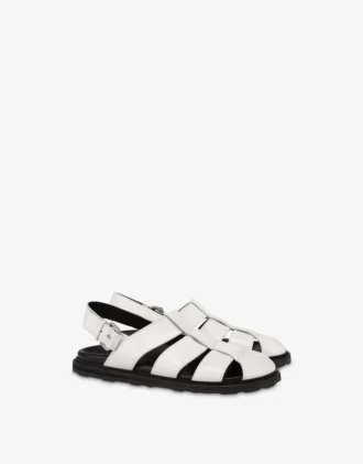 Sandals in brushed calf leather Sporty