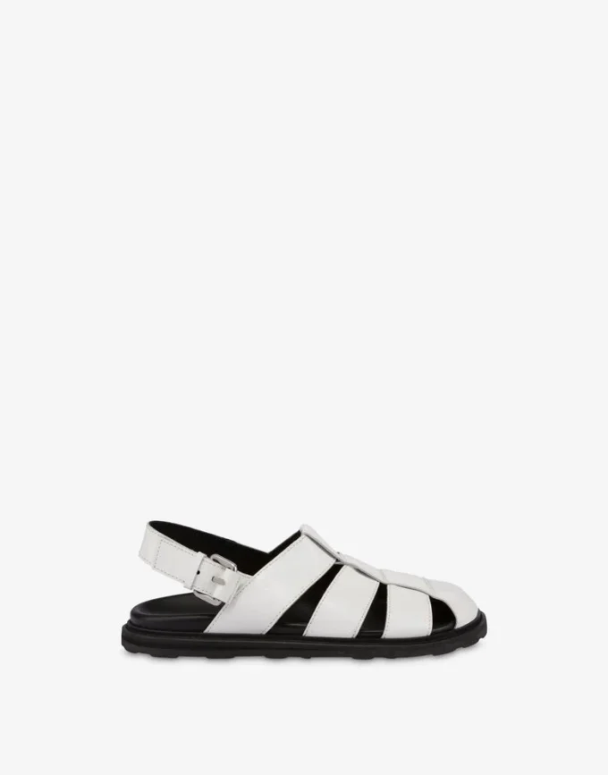 Sandals in brushed calf leather Sporty