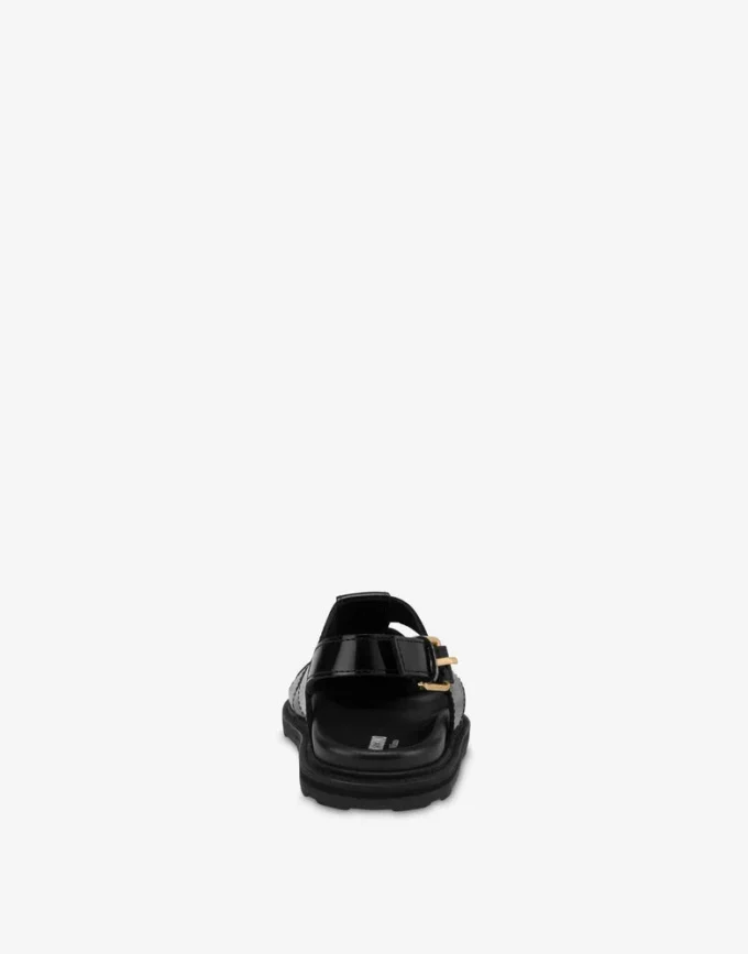 Sandals in brushed calf leather Sporty