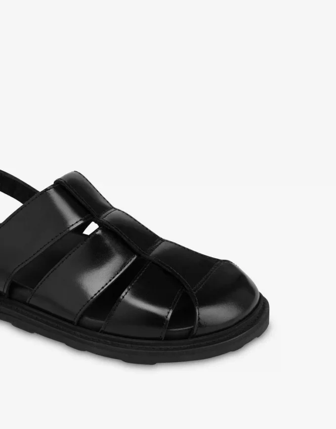 Sandals in brushed calf leather Sporty