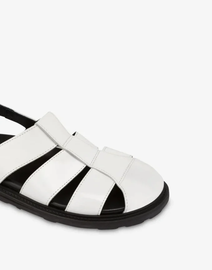 Sandals in brushed calf leather Sporty