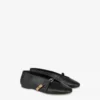 Satin ballet flats
