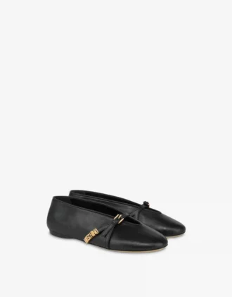 Satin ballet flats
