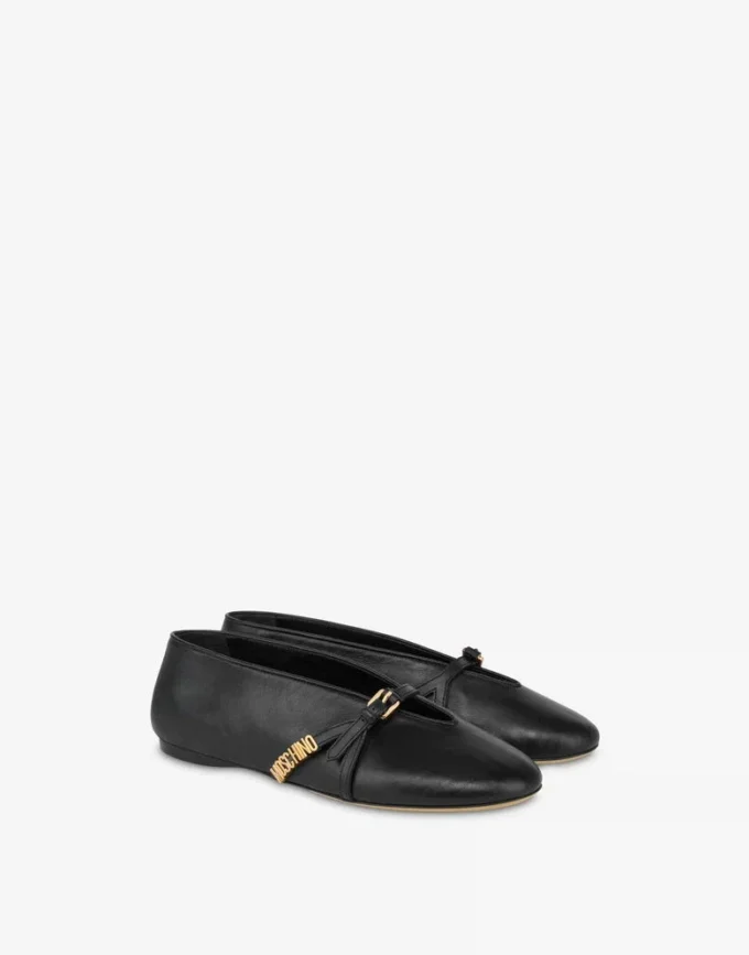 Satin ballet flats