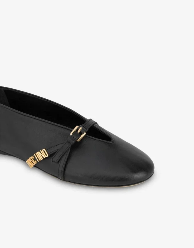 Satin ballet flats