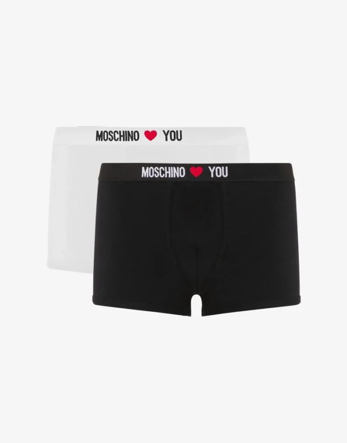 Set of 2 boxers in stretch jersey My Valentine