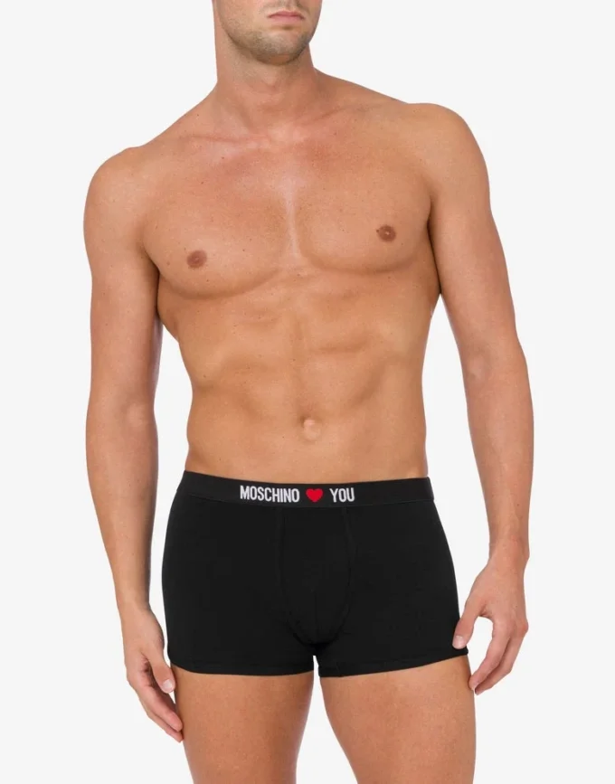 Set of 2 boxers in stretch jersey My Valentine