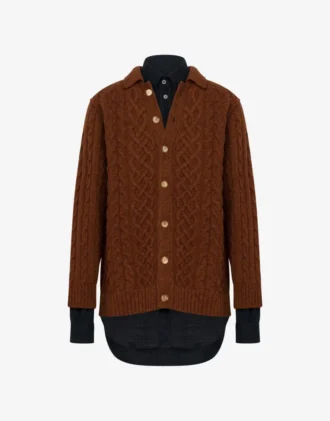 Shetland wool cardigan