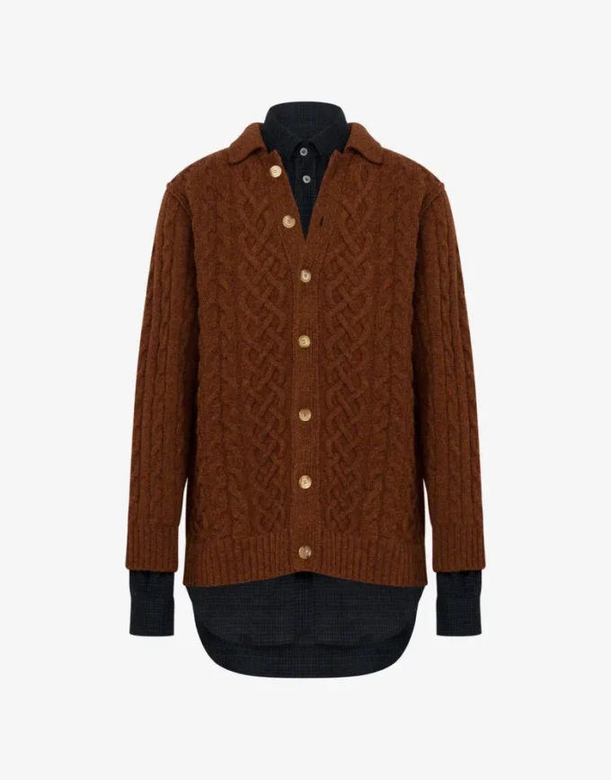 Shetland wool cardigan