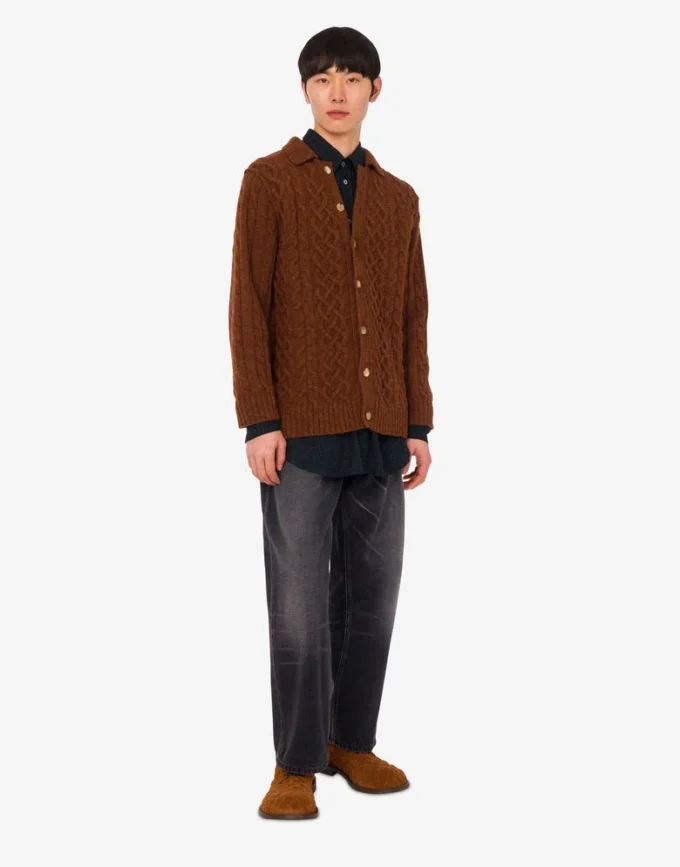 Shetland wool cardigan