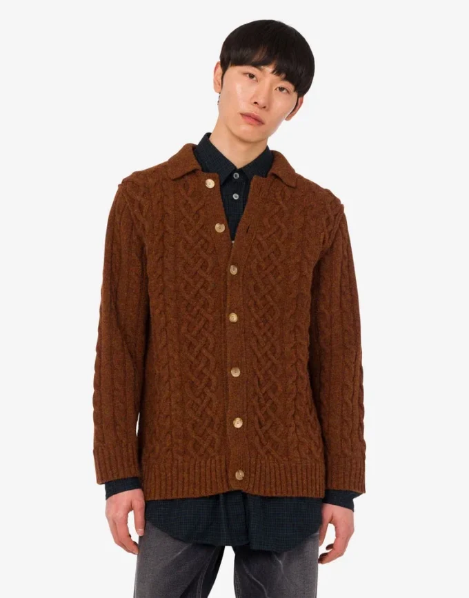 Shetland wool cardigan