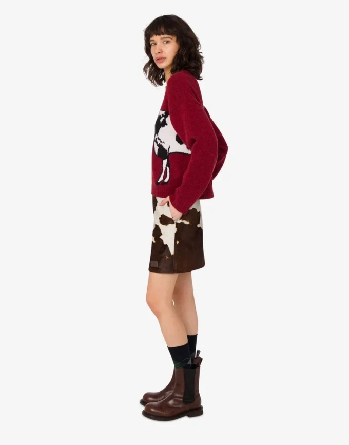 Pony skin miniskirt Pony skin miniskirt