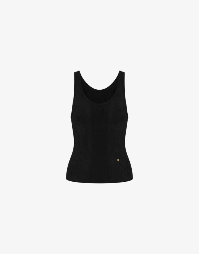 Shiny viscose tank top Golden M