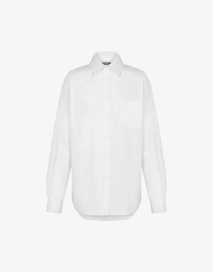 Shirt in cotton poplin