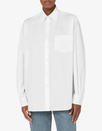 Shirt in cotton poplin