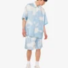 Silk twill bermuda shorts Archive Clouds
