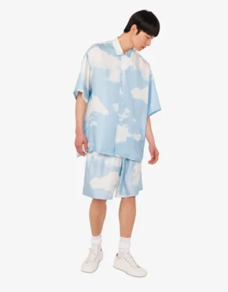 Silk twill bermuda shorts Archive Clouds Silk twill bermuda shorts Archive Clouds
