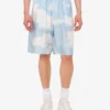 Silk twill bermuda shorts Archive Clouds