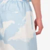 Silk twill bermuda shorts Archive Clouds