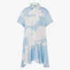 Silk twill dress Archive Clouds