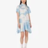 Silk twill dress Archive Clouds