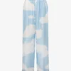 Silk twill pants Archive Clouds