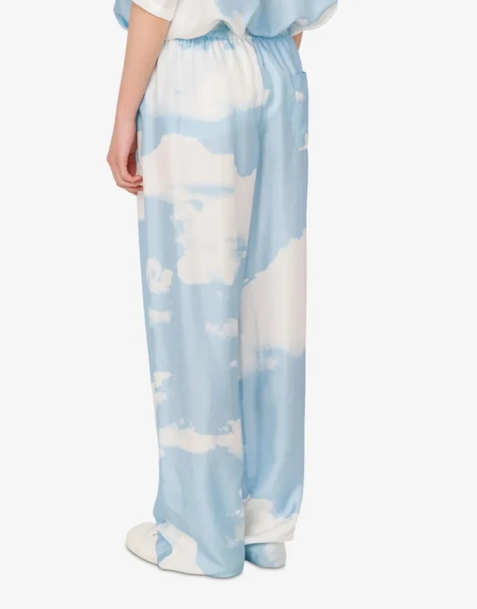 Silk twill pants Archive Clouds