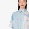 Silk twill shirt Archive Clouds