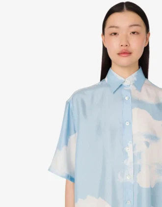 Silk twill shirt Archive Clouds Silk twill shirt Archive Clouds