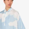 Silk twill shirt Archive Clouds