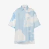 Silk twill shirt Archive Clouds