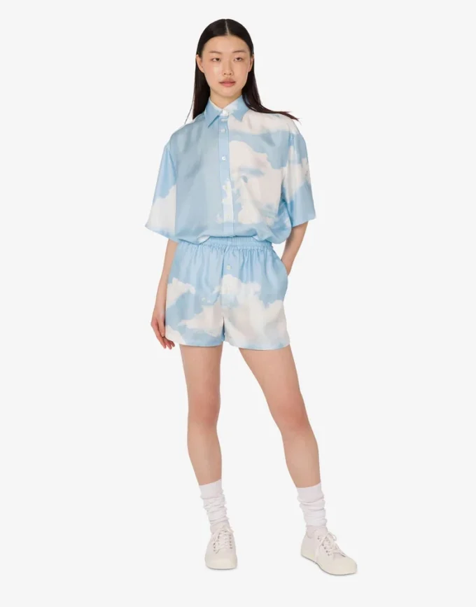 Silk twill shorts Archive Clouds Silk twill shorts Archive Clouds