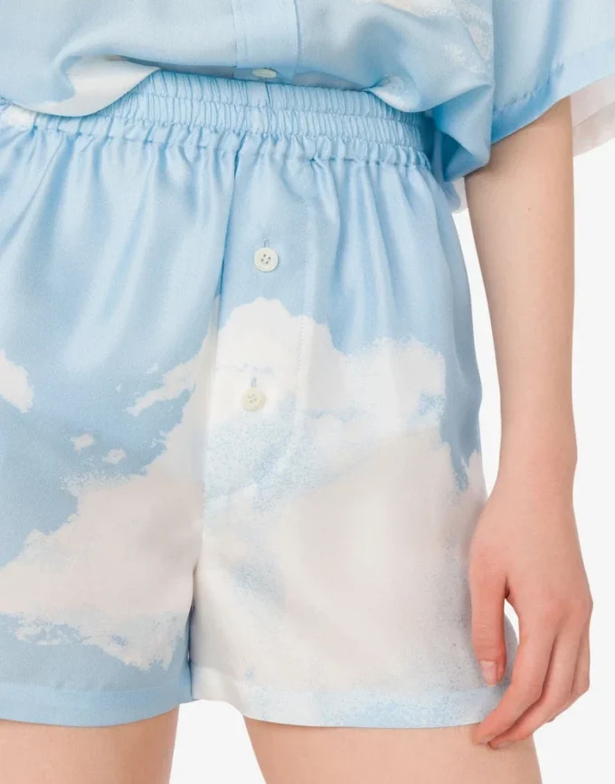 Silk twill shorts Archive Clouds Silk twill shorts Archive Clouds