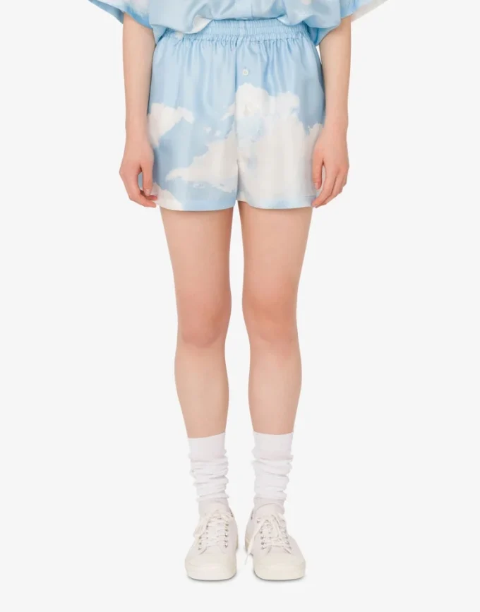 Silk twill shorts Archive Clouds Silk twill shorts Archive Clouds