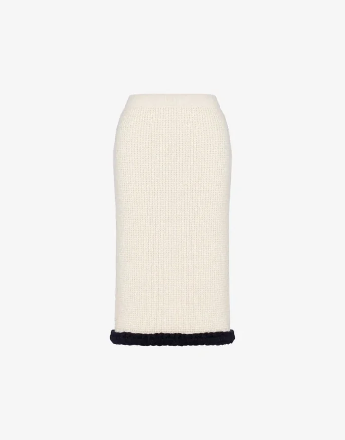 Skirt in superfine lambswool