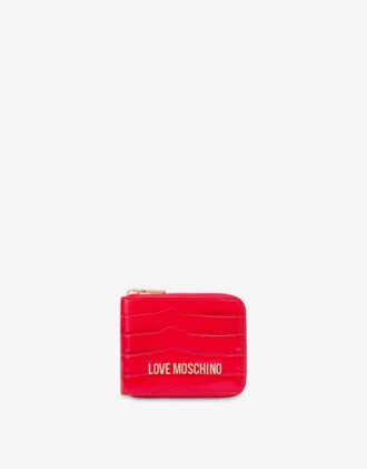 Small Croco Zip Around Wallet